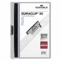 Durable Duraclip 30 report cover PVC Grey, Transparent