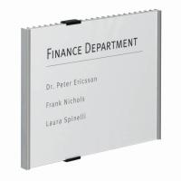 Durable Info Sign Acrylic, Aluminium Silver