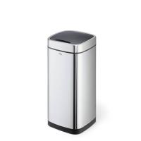 Durable NO TOUCH 35L Rectangular Stainless steel Black, Silver