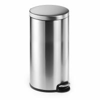 Durable Pedal bin stainless steel 30L round