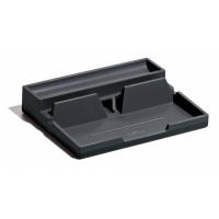 Durable Varicolor desk drawer organizer Plastic, Rubber Charcoal
