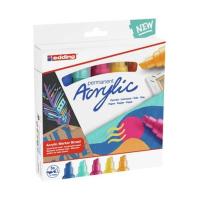 Edding 5000 Acrylic Marker Broad permanent marker Chisel tip Blue, Orange, Purple, Turquoise, Yellow 5 pc(s)