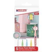 Edding 751 permanent marker Bullet tip Blue, Green, Pink, White, Yellow 5 pc(s)