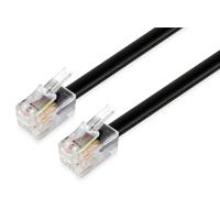 Equip 105104 telephone cable 5 m Black