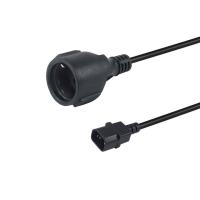 Equip 112106 power cable Black 0.25 m IEC C14 CEE7/3