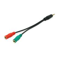 Equip 147943 audio cable 1.5 m 2 x 3.5mm 3.5mm Black