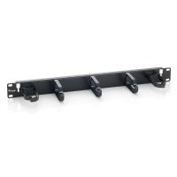 Equip 19'' Rack Mount Cable Management Panel, Black (RAL 9005)