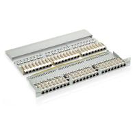 Equip 48-Port Cat.6 Shielded Patch Panel, Light Grey