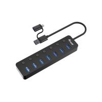Equip 7-Port USB 3.2 Gen 1 Hub with Power Adapter