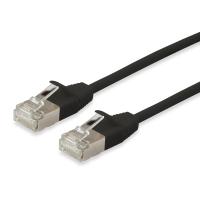 Equip Cat.6A F/FTP Slim Patch Cable, 1m, Black