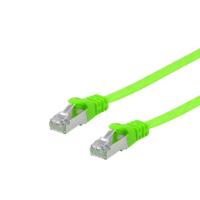 Equip Cat.6A U/FTP Flat Patch Cable, 0.5m, Green