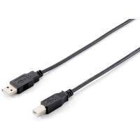 Equip USB 2.0 Type A to Type B Cable, 5.0m , Black