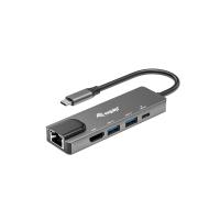 Equip USB-C 5 in1 Multifunction Adapter, HDMI, Gigabit LAN, USB 3.2 GEN1, 100W USB PD