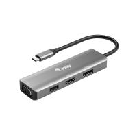 Equip USB-C to HDMI/DisplayPort/VGA /USB Adapter