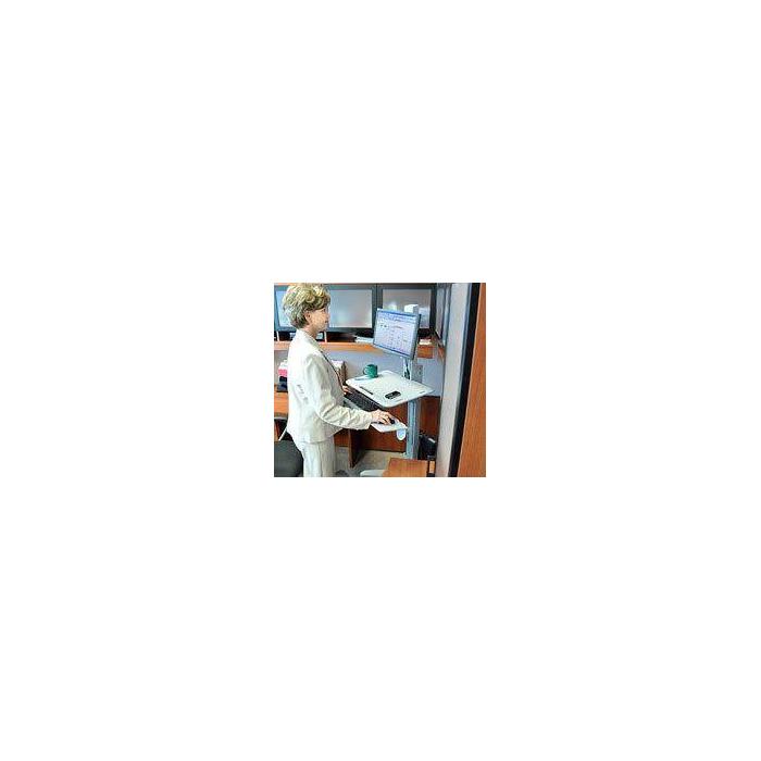 Ergotron WorkFit C-Mod, Single Display Sit-Stand Workstation 68.6 cm (27'') Floor Grey — image 3 of 3