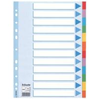 Esselte Divider Cardboard A4 12 Tabs