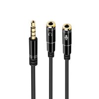 Ewent EC1641 audio cable 0.3 m 3.5mm 2 x 3.5mm Black