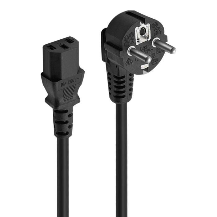 Ewent EC1920 power cable Black 1.5 m Power plug type F C13 coupler — image 3 of 4