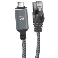 Ewent EC2002 networking cable Black, Grey 2 m Cat6