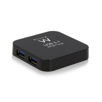 Ewent EW1134 interface hub USB 3.2 Gen 2 (3.1 Gen 2) Type-A 5000 Mbit/s Black