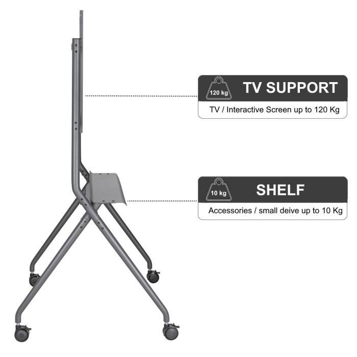 Ewent EW1542 signage display mount 2.18 m (86'') Black — image 5 of 9