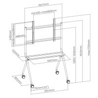Ewent EW1542 signage display mount 2.18 m (86'') Black, view image 9 of 9