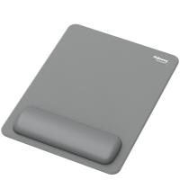 Fellowes Breyta XL Mouse Mat Wrist Rest XL Mouse Pad Wrist Support with Antibacterial Protection Ergonomic Mouse Mat Grey