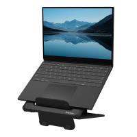 Fellowes Laptop Stand for Desk - Breyta Adjustable Laptop Riser for Home and Office - Portable Laptop Stand with 12 Height Adjustments - Max Laptop Size 14'', Max Weight 4KG - Black