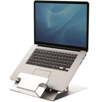 Fellowes Laptop Stand for Desk - Hylyft Adjustable Laptop Stand for the Home and Office - Laptop Riser with 6 Height Adjustments - Max Monitor Size 17'', Max Weight 5KG - Silver/Black
