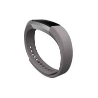 Fitbit FB158LBGPS Smart Wearable Accessories Band Graphite Leather, Stainless steel