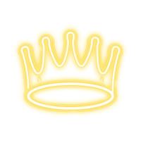 Forever Light Neon PLEXI LED CROWN warm white NNE12 Light decoration figure
