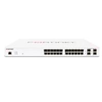 Fortinet L2+ managed POE switch with 24GE +4SFP, 12 port POE with max 185W limit and smart fan temperature control