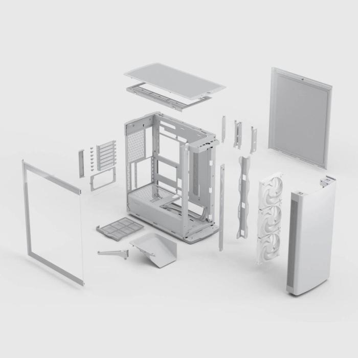 Fractal Design Define One Light TG Clear Tint Midi Tower White — image 5 of 18