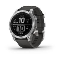 Garmin fenix 7 3.3 cm (1.3'') MIP 47 mm Digital 260 x 260 pixels Touchscreen Silver Wi-Fi GPS (satellite)