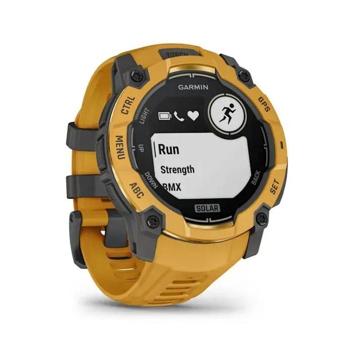 Garmin Instinct 3 3.05 cm (1.2'') 50 mm Digital 176 x 176 pixels Touchscreen Yellow, Grey Wi-Fi GPS (satellite) — image 2 of 32