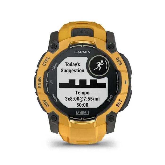 Garmin Instinct 3 3.05 cm (1.2'') 50 mm Digital 176 x 176 pixels Touchscreen Yellow, Grey Wi-Fi GPS (satellite) — image 16 of 32