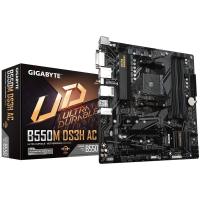 GIGABYTE B550M DS3H AC Motherboard - Supports AMD Ryzen 5000 Series AM4 CPUs, 5+3 Phases Pure Digital VRM, up to 4733MHz DDR4 (OC), 2xPCIe 3.0 M.2, GbE LAN, USB 3.2 Gen1