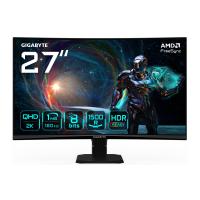GIGABYTE GS27QCA 27'' QHD Curved Gaming Monitor - 2560 x 1440, 180Hz, 1ms, 250 cd/m², FreeSync, HDR Ready, HDMI 2.0, Displayport 1.4