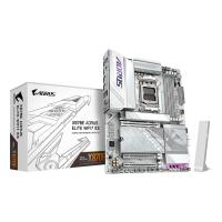 GIGABYTE X870E AORUS ELITE WIFI7 ICE Motherboard - Supports AMD Ryzen 9000 CPUs, 16+2+2 Phases Digital VRM, up to 8200Hz DDR5 (OC), 3xPCIe 5.0 + 1xPCIe 4.0, Wi-Fi 7, 2.5GbE LAN, USB 4