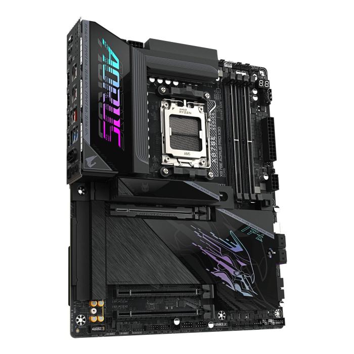 GIGABYTE X870E AORUS PRO X3D Motherboard - Supports AMD Ryzen 9000 CPUs, 18+2+2 Phases Digital VRM, up to 9000Hz DDR5 (OC) — image 10 of 14