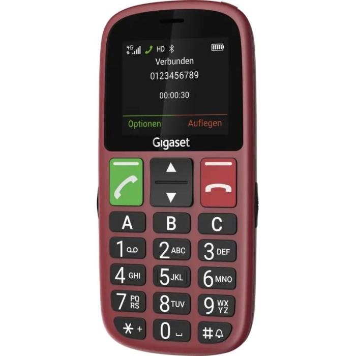 Gigaset GL30 5.59 cm (2.2'') 106 g Red Senior phone — image 3 of 8