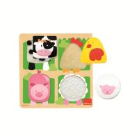 Goula Farm Animals Puzzle 4 pieces