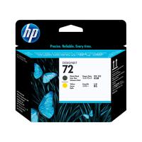 HP 72 Matte Black and Yellow DesignJet Printhead