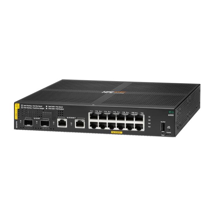 HPE Aruba Networking CX 6000 12p 10M/100M/1G Class4 PoE 2p SFP 1G 139W Switch — image 4 of 4