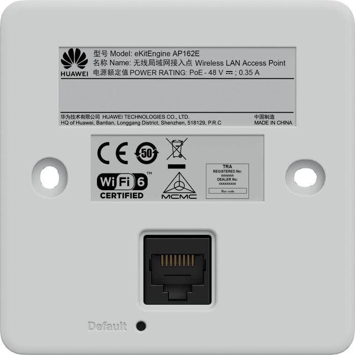 HUAWEI eKit AP162E 2975 Mbit/s White Power over Ethernet (PoE) — image 10 of 12