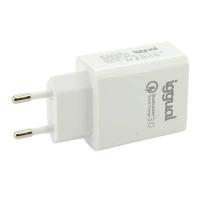 iggual IGG317174 mobile device charger Universal White USB Fast charging Indoor