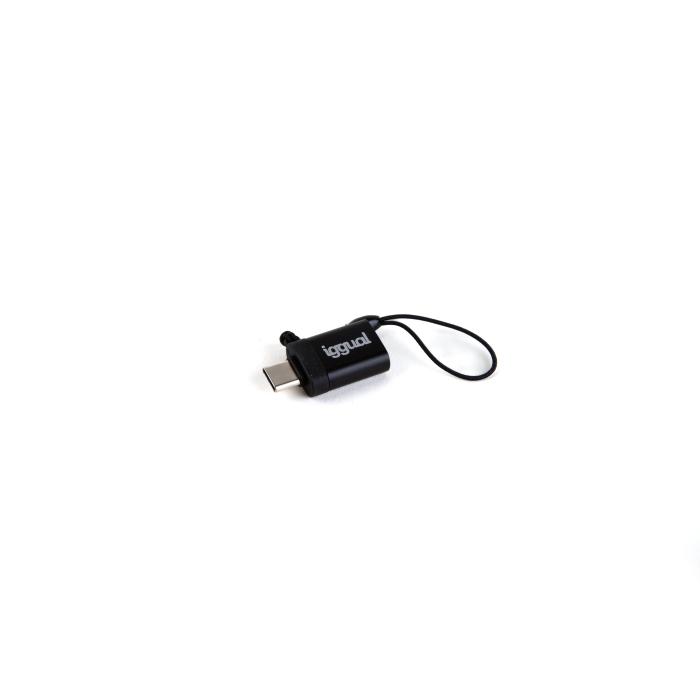 iggual IGG318409 cable gender changer USB C USB-A 3.1 Black
