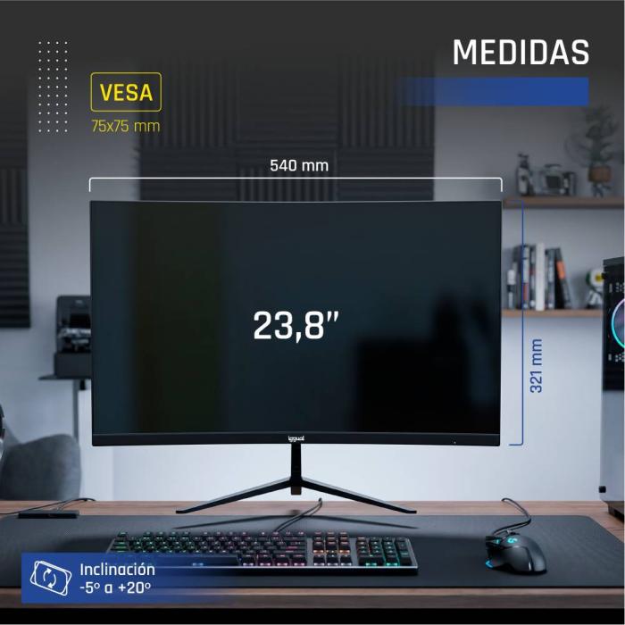 iggual IGG320921 computer monitor 60.5 cm (23.8'') 1920 x 1080 pixels Full HD LED Black — image 15 of 16