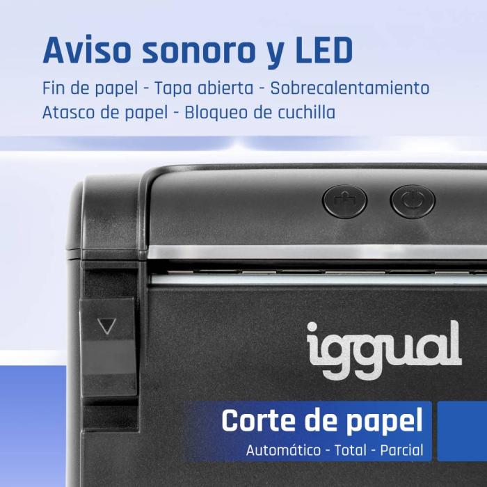 iggual TP9000 label printer Direct thermal 203 x 203 DPI 300 mm/sec Wired Ethernet LAN — image 29 of 38