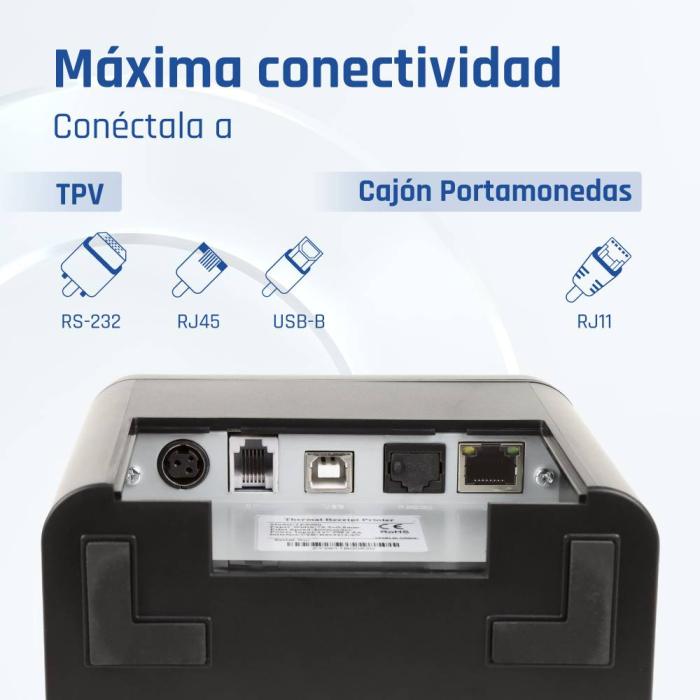 iggual TP9000 label printer Direct thermal 203 x 203 DPI 300 mm/sec Wired Ethernet LAN — image 4 of 38